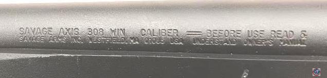 MFG: Savage Model: Axis Caliber/Gauge: .308 win Action: Bolt Serial #: H465937 Notes: magazine