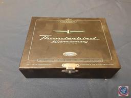 Assortment of Die Cast Cars and Hallmark Ornaments Thunderbird 50th Anniversary in Keepsake Box