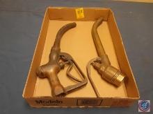 Vintage Brass Gas Pump Nozzle Handle Pat.1543827, Vintage OPW Bronzkast Gas Pump Nozzle Handle No.