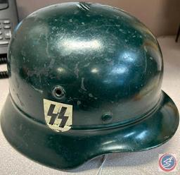WW2 Nazi double decal field helmet