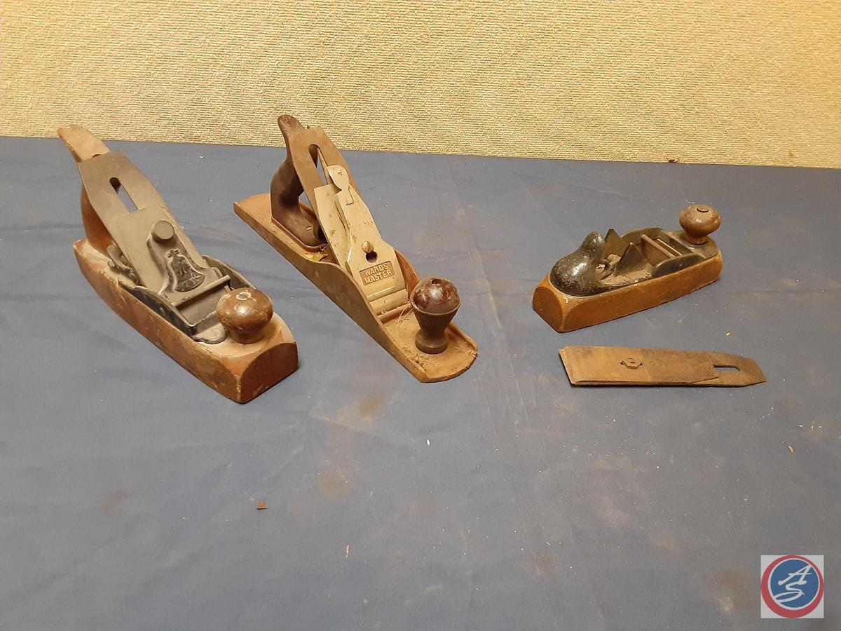 Wards Master Hand Plane, Stanley Liberty Bell "76" Hand Plane, Unknown Hand Plane (no markings)