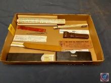 Assortment of Vintage Rulers