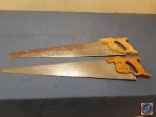 (2) Disston...Hand Saw w/Wood Handle (no other markings)