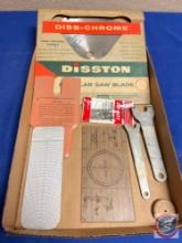 Disston Circular Saw Blade, Vintage CPU-26A/P Computer AIr Navigation, Roto Zip Bits...