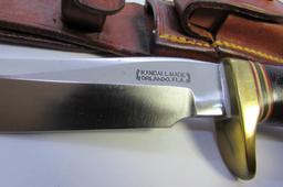 RANDALL #7-4 KNIFE & ORIGINAL LEATHER SHEATH