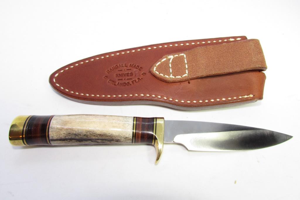 RANDALL 26 PATHFINDER KNIFE STAG LEATHER GRIP