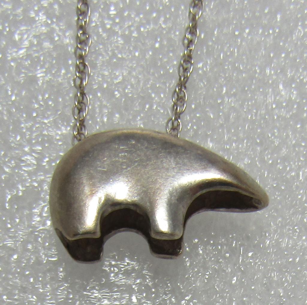 BEAR NECKLACE STERLING SILVER