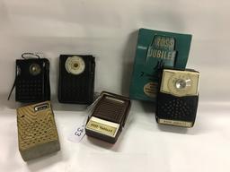 Group of 5 Vintage Transisitor Radios