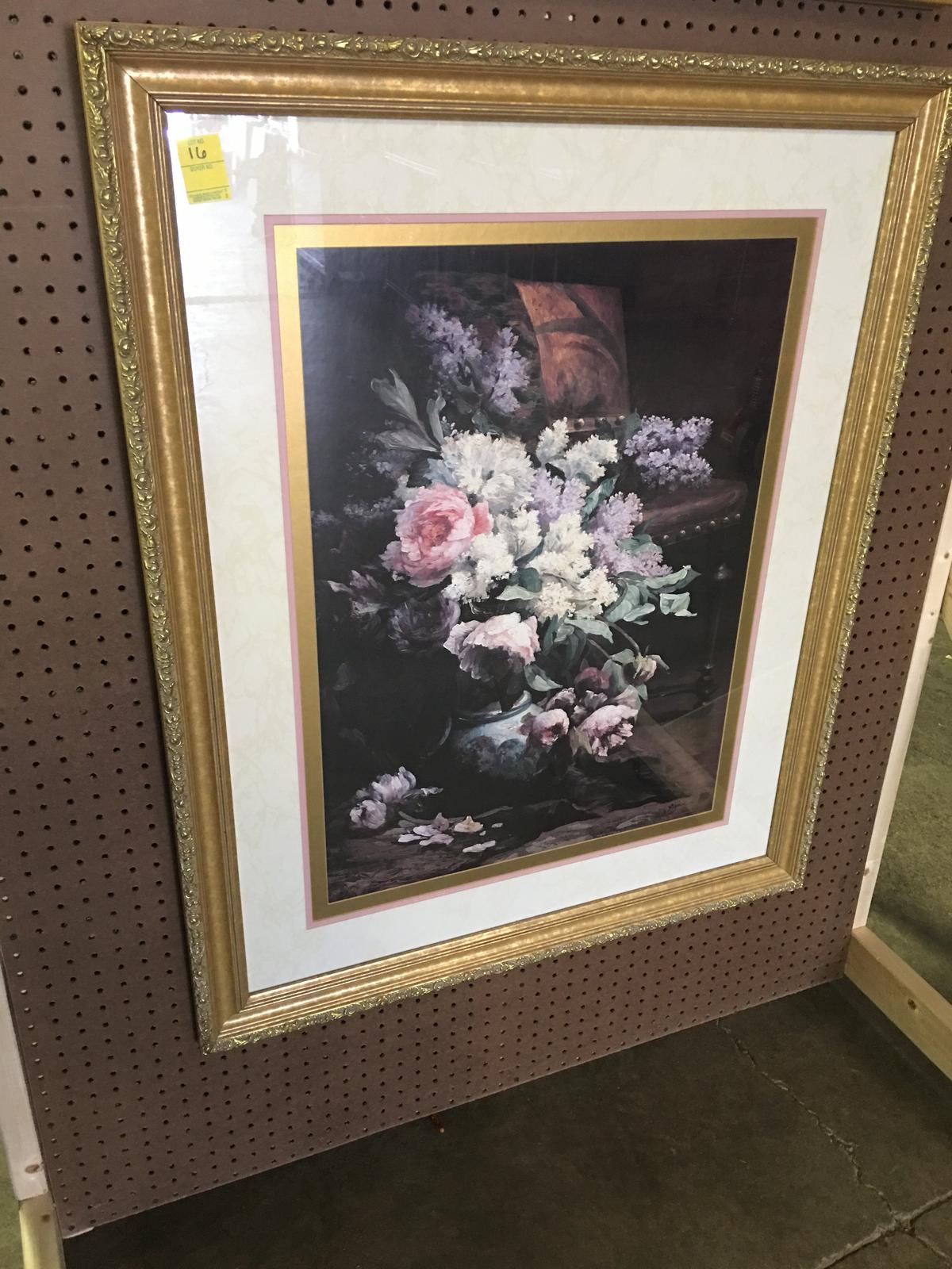 Matted & Framed Floral Print By Maude Is 34" x 40"