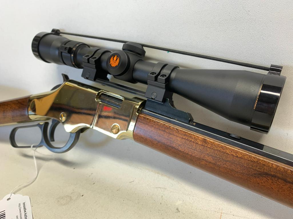 Henry Golden Boy Lever Action Rifle W/Nikon Prostaff Scope Shoots 17HMR Ammo