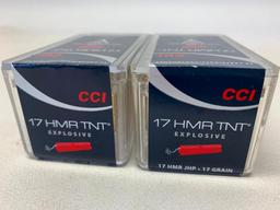(2) Boxes Of CCI 17HMR TNT (100) Rounds