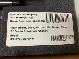 Ithaca Model 37 75th. Anniversary Shotgun W/Ohio Gun Collectors Association Engraving (In Box)