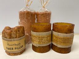 Group of 5 Battery Powered Primitive Candles