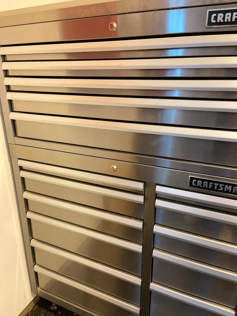 Tall Stainless Steel Craftsman Rolling Tool Box