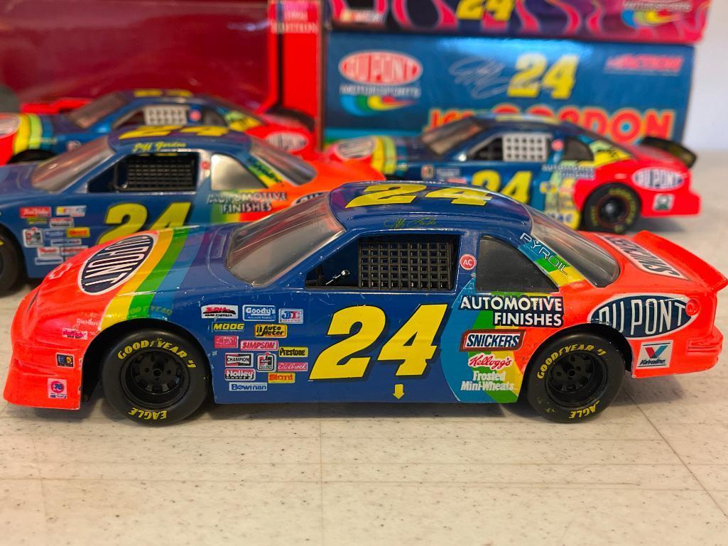 Group of Jeff Gordon Cars and Boxes