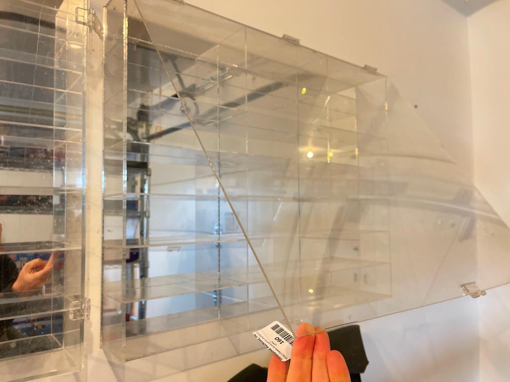 Clear Plastic Mirrored Display Case