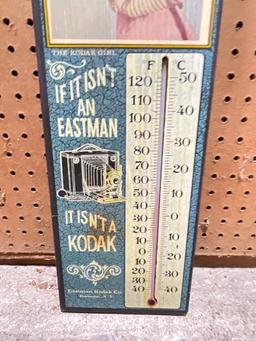 Vintage Wooden Eastman Kodak Thermometer