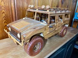 Wooden Army HUMMVE Vehicle Model