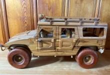 Wooden Army HUMMVE Vehicle Model