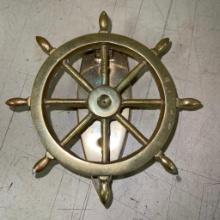 Brass Ship Wheel Door Knocker