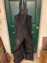 Cabela Black Overalls Size 2XL Like New Condition