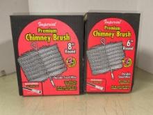 6 and 8" Premium Chimney Brush New in Box