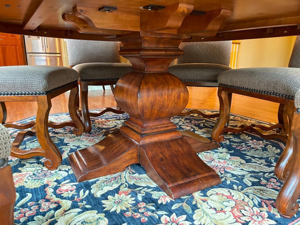 Round Dining Table with 6 Chairs