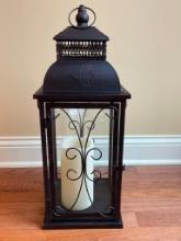 Contemporary Metal Lantern / Candle Holder