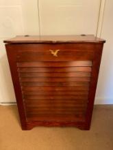 Vintage Wooden Laundry Cabinet
