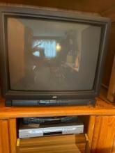 JVC 27" Television and Sharp DV S1 DVD Player