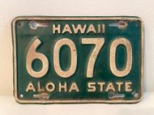 Hawaii Bike/Motorcycle Metal License Plate