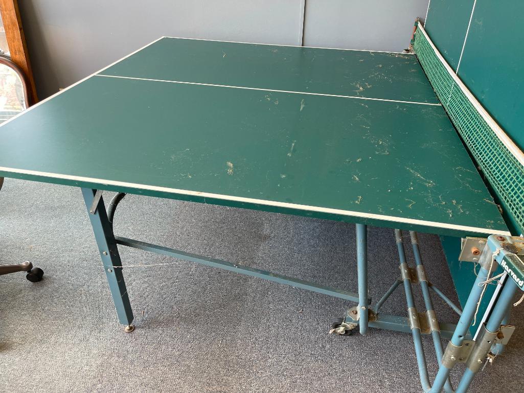 Vintage Harvard Ping Pong Table