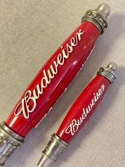 Group of 2 Budweiser Beer Taps