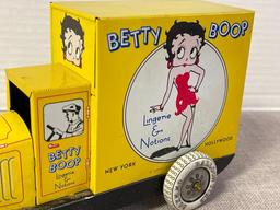 Vintage Schylling Tin Litho Betty Boop Toy Truck