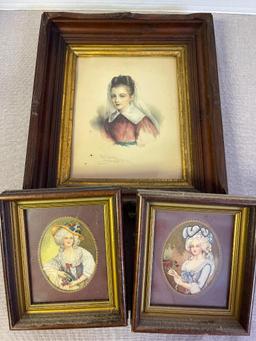 Group of 3 Vintage Framed Prints