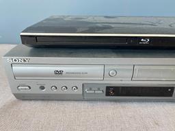 Sony DVD/VHS Player and Toshiba DVD Blueray Player