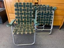 Set of 3 Vintage Folding Lawn Chairs