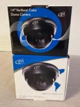 Set of 2 GVI Color Dome Cameras