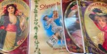 Group of Laminated Retro Olympia Beer Posters