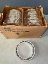 Box of Anchor Hocking Shenango China Soup Bowls for King Cole Restaurant