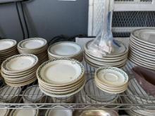 Shelf Lot of Shenango China Dinner Plates and More from King Cole Restaurant