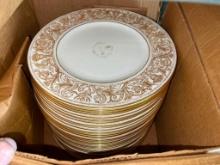 Case of Wedgewood China King Cole Dinner Plates