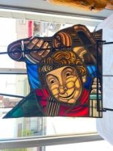 Leaded Stained Glass Window from King Cole Restaurant