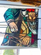 Leaded Stained Glass Window from King Cole Restaurant