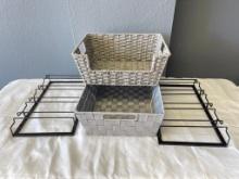 Group of Nylon and Metal Filing Trays