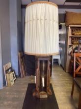 Vintage Lamp w/Candle Lights and Shade