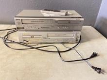 Two /DVD Players by Sanyo (Incl Remote) and Emerson (Missing Remote)