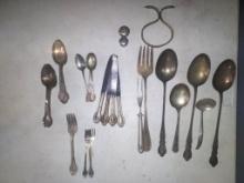 Misc King Cole Silverplate Flatware and Serving Fork and Spoons
