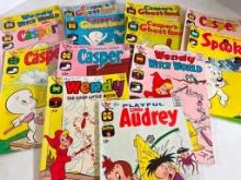 Group of 13 Casper and Wendy Comic Books (1968-69)