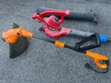 Electric Worx Weed Eater and Toro Leaf Blower